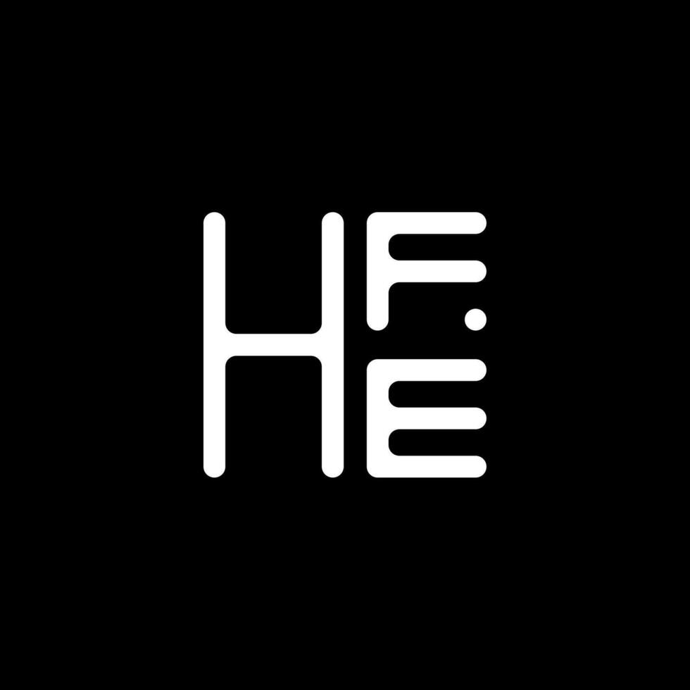 hfe lettera logo vettore disegno, hfe semplice e moderno logo. hfe lussuoso alfabeto design