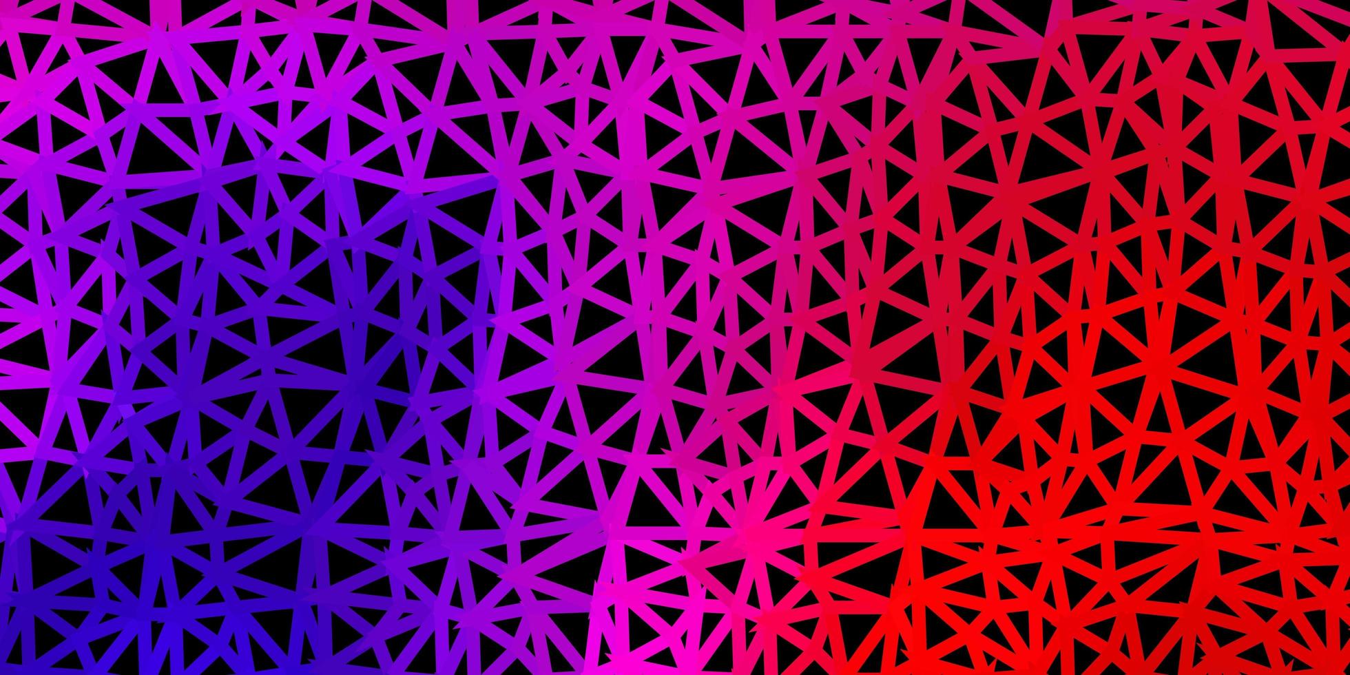 modello di triangolo poli vettoriale rosa scuro, giallo.