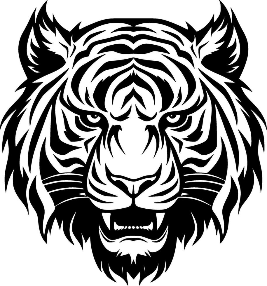 tigre - minimalista e piatto logo - vettore illustrazione