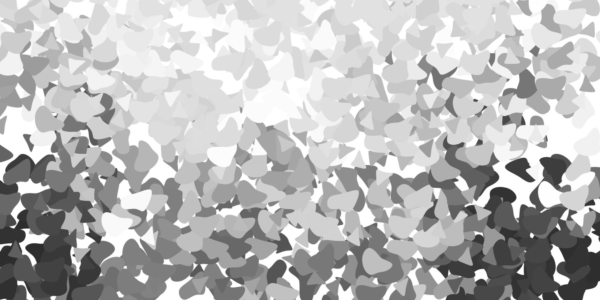 texture vettoriale grigio chiaro con forme di memphis.