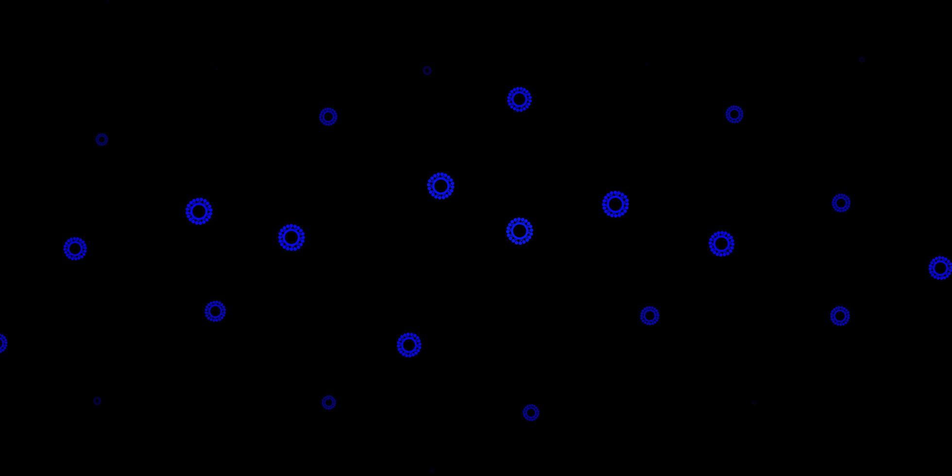 modello vettoriale blu scuro con segni di influenza.