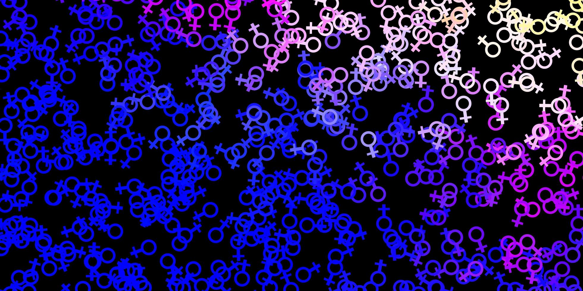 modello vettoriale rosa scuro, blu con segni esoterici.