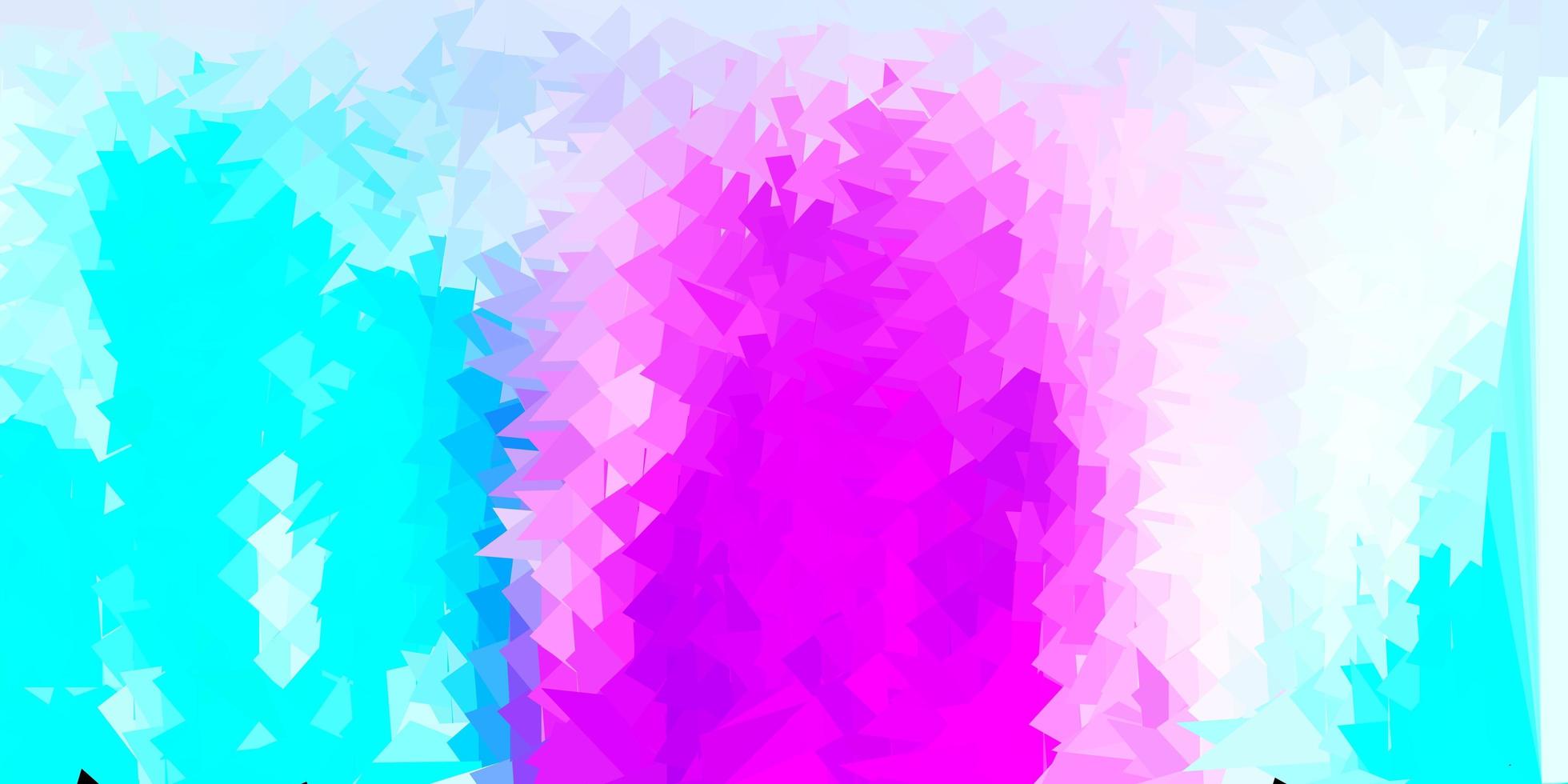 carta da parati geometrica poligonale vettoriale rosa chiaro, blu.