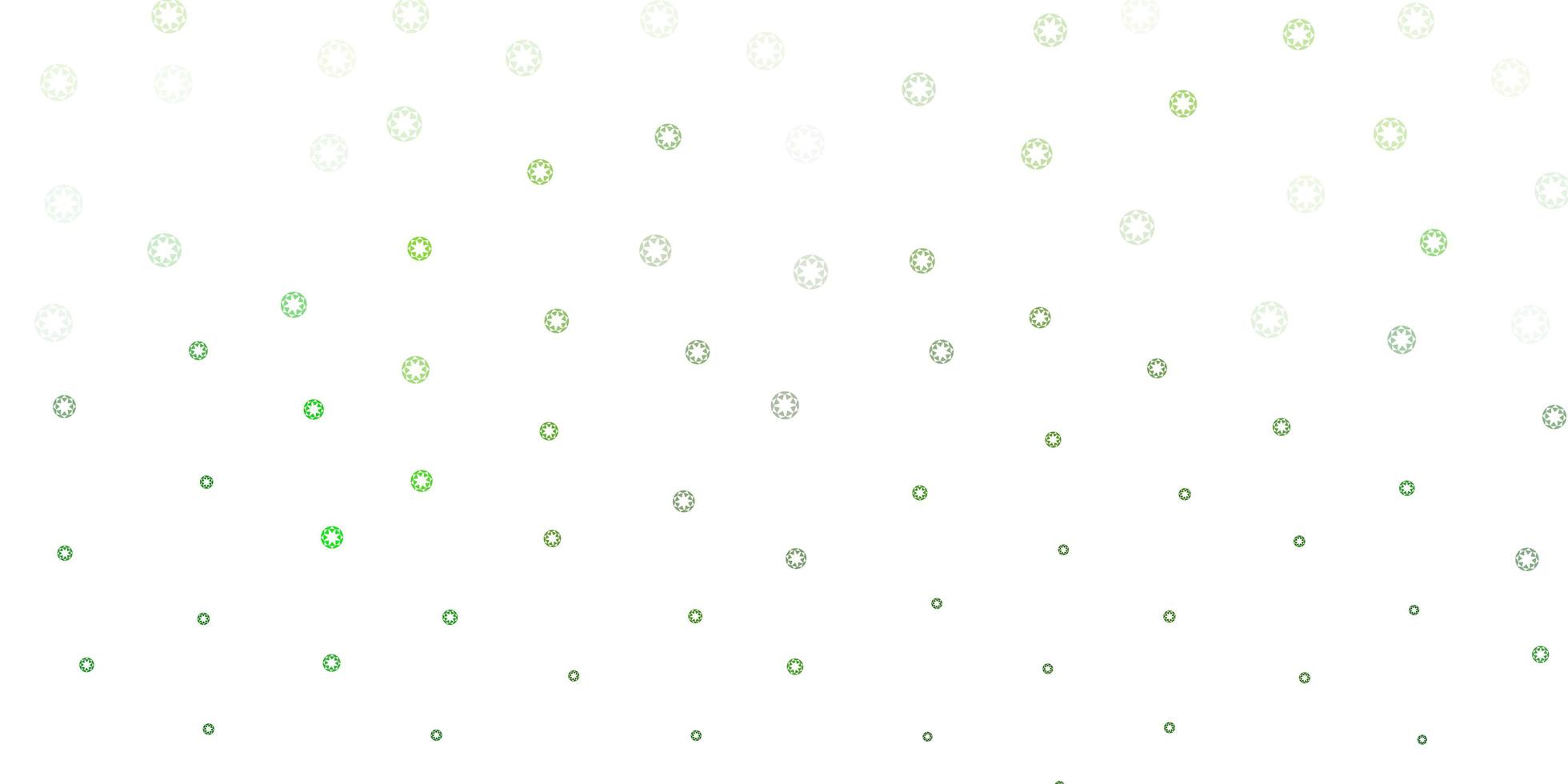 layout vettoriale verde chiaro con forme circolari.