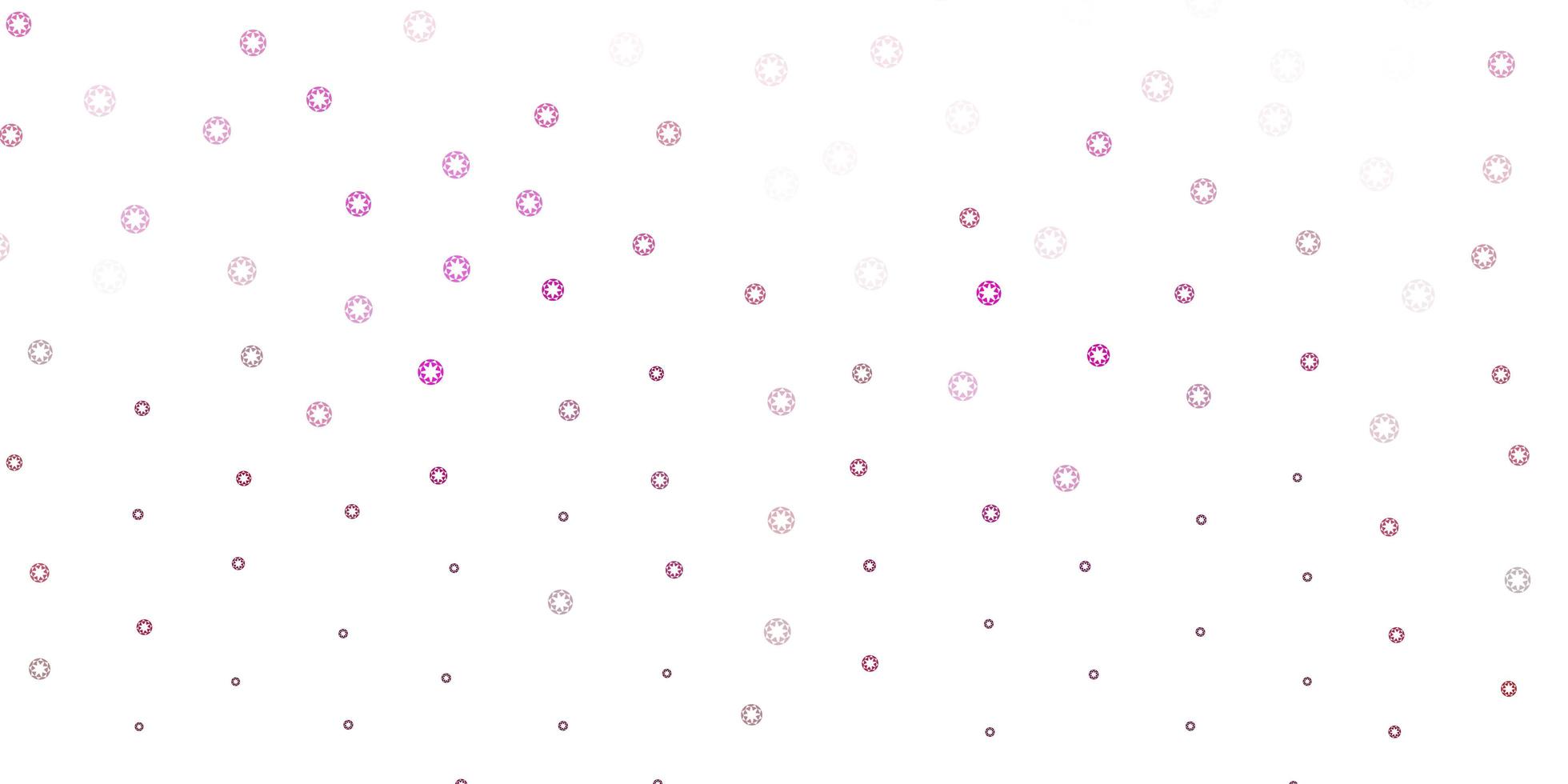 sfondo vettoriale rosa chiaro con bolle.