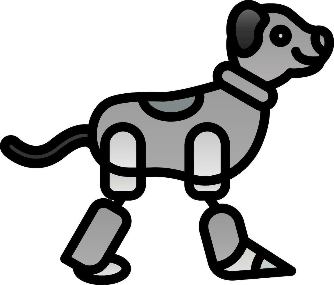 robot cane vettore icona design