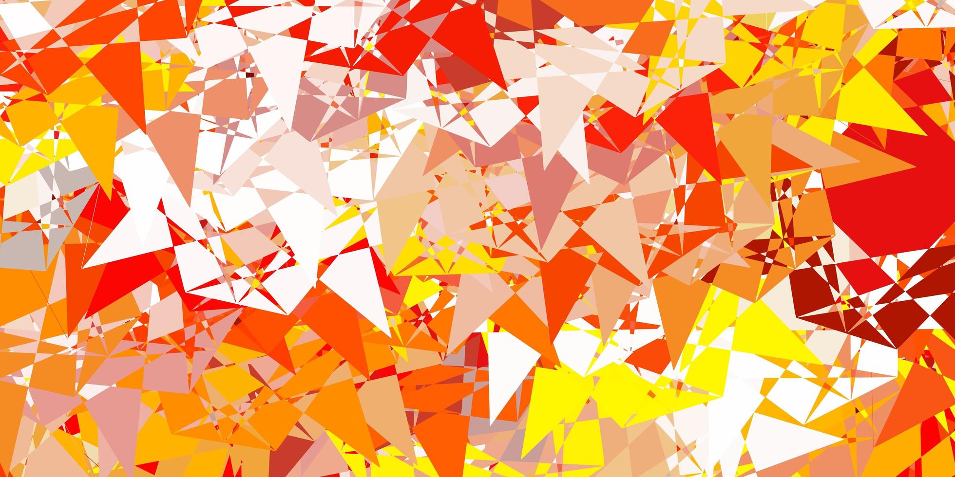 sfondo vettoriale arancione chiaro con forme poligonali.