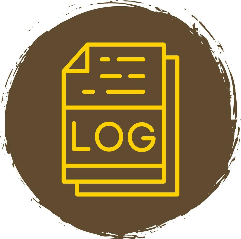 log file formato vettore icona design