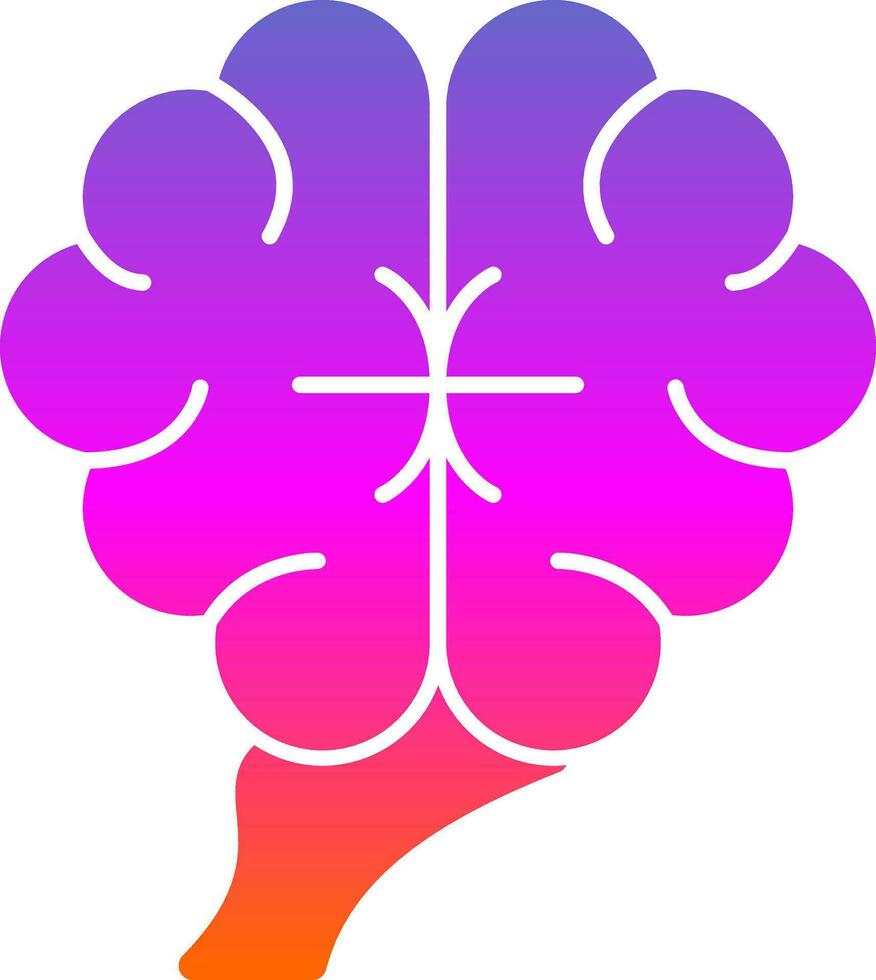 umano cervello vettore icona design