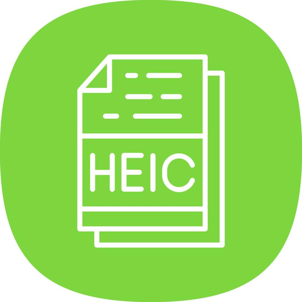 heic vettore icona design