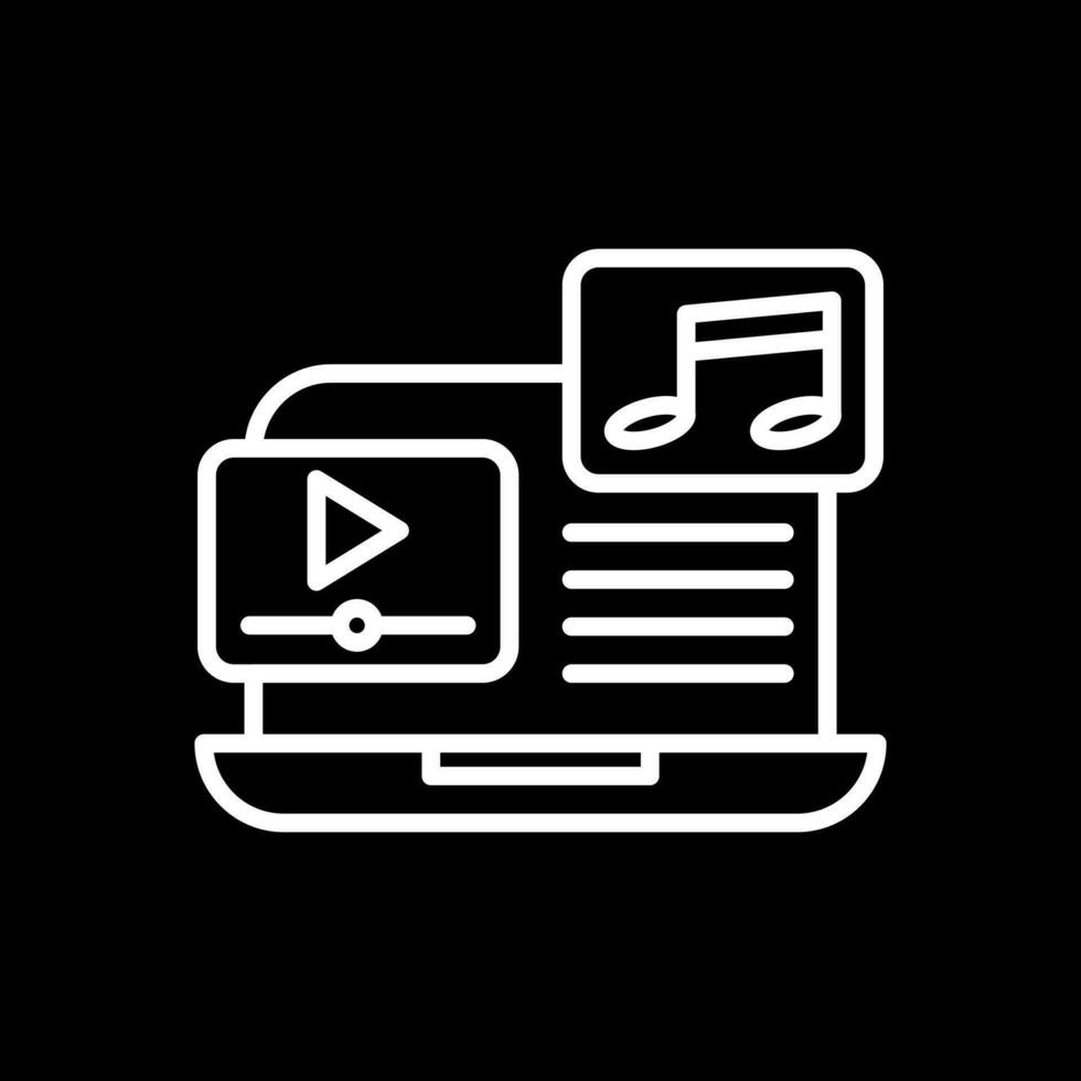 musica video vettore icona design
