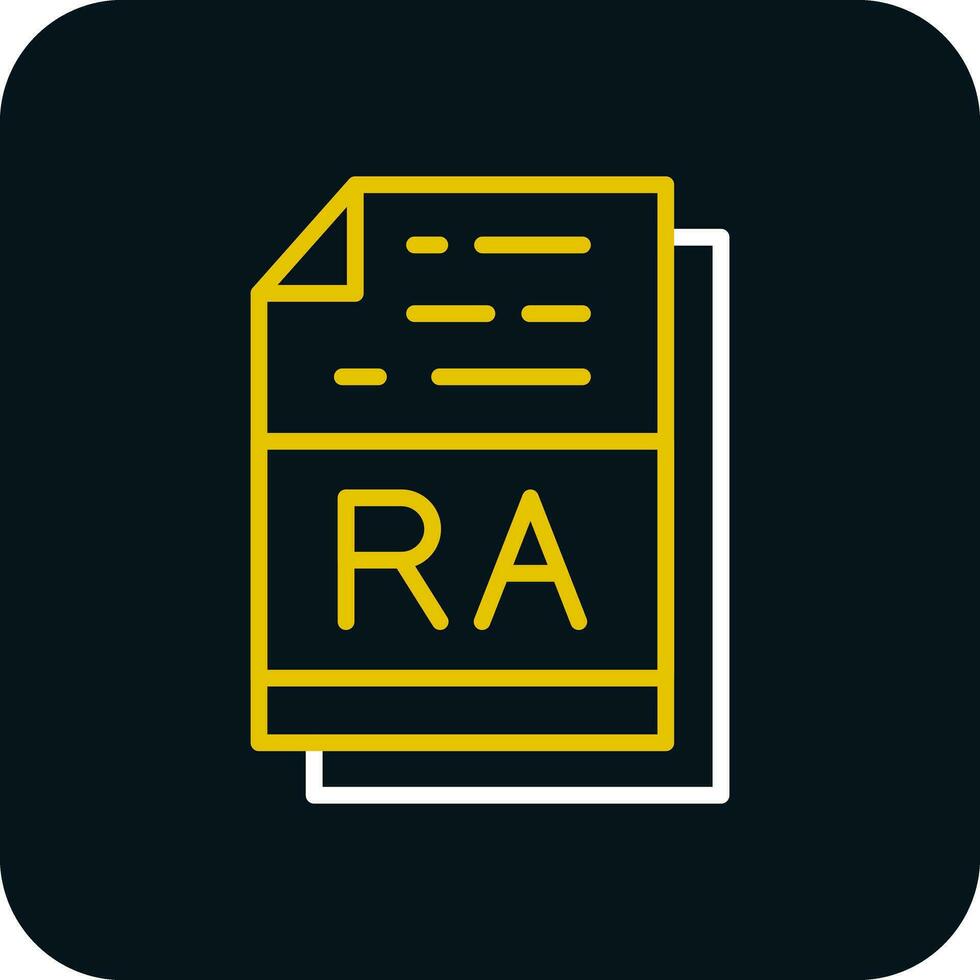 RA file formato vettore icona design