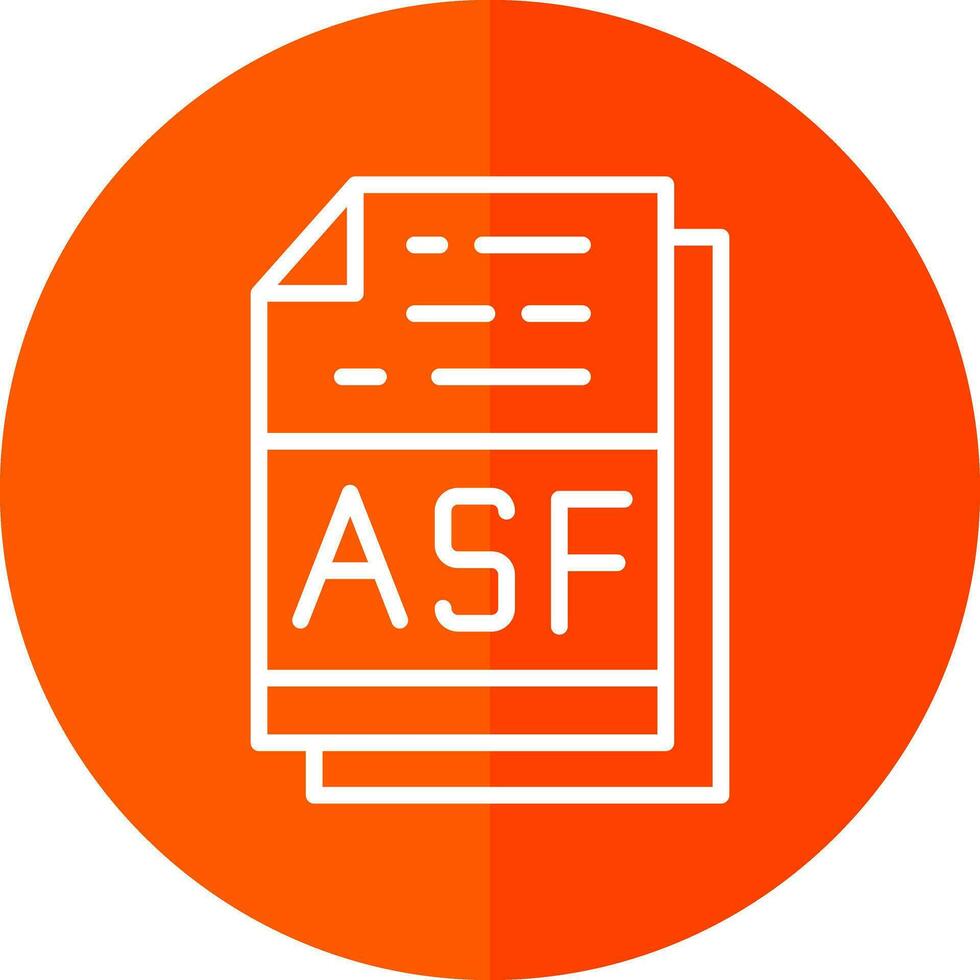 asf file formato vettore icona design