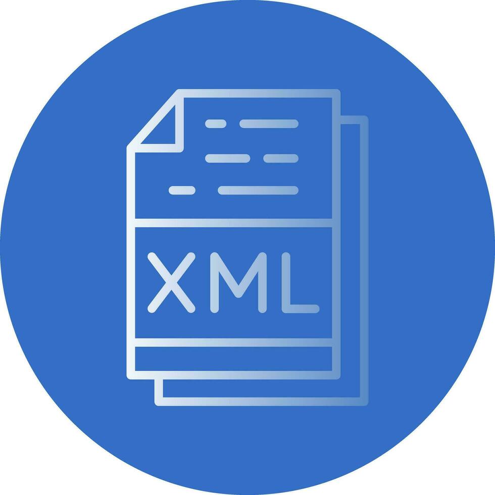 xml file formato vettore icona design