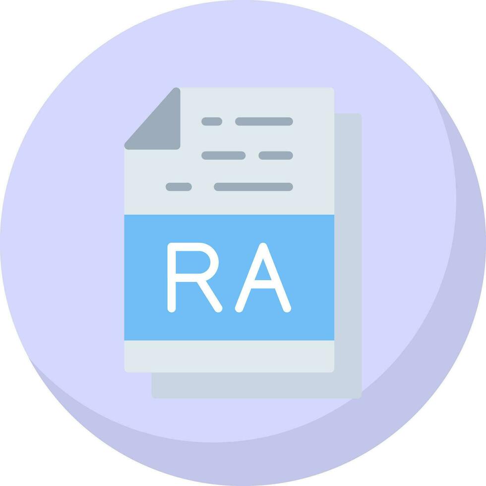 RA file formato vettore icona design