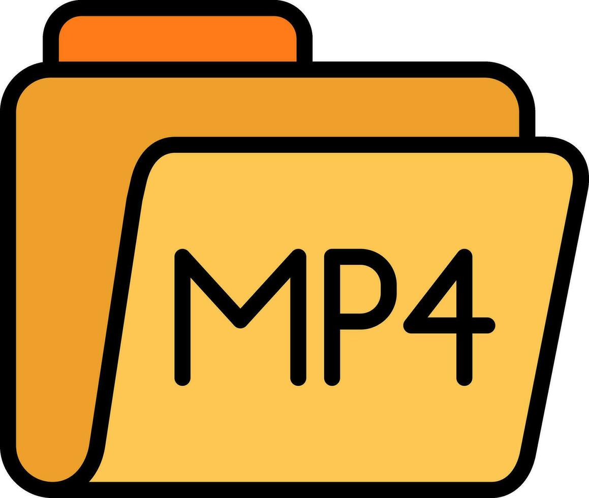 mp4 vettore icona design
