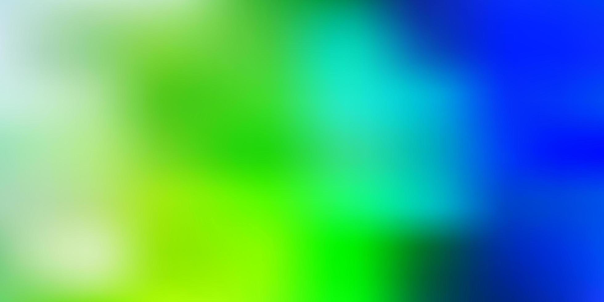 disegno astratto sfocatura vettoriale blu chiaro, verde.