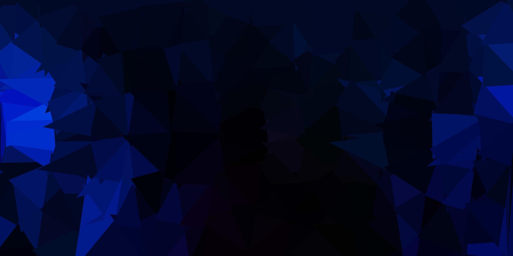 sfondo poligonale vettoriale blu scuro.
