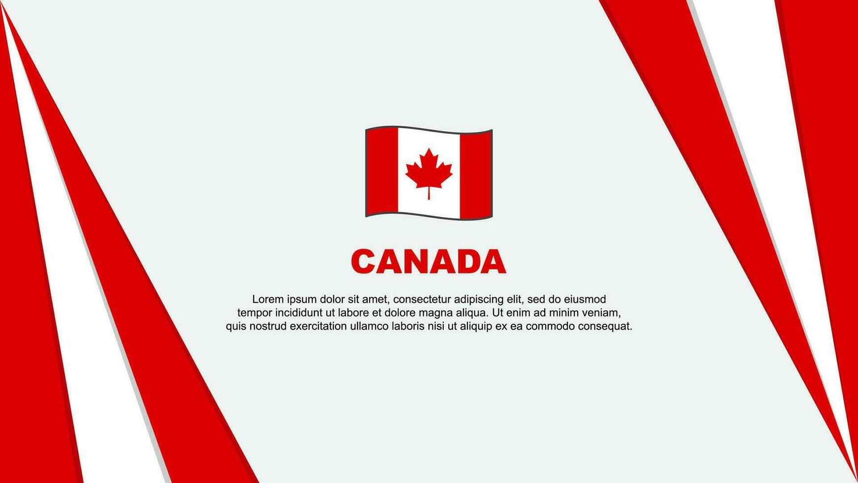 Canada bandiera astratto sfondo design modello. Canada indipendenza giorno bandiera cartone animato vettore illustrazione. Canada bandiera