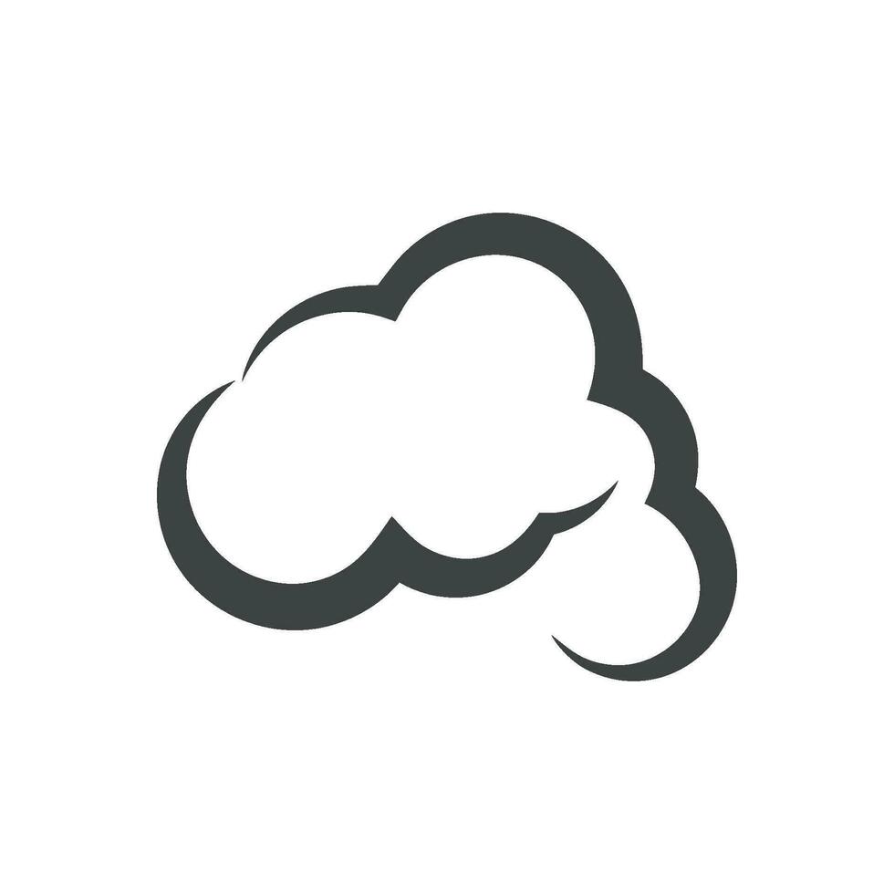 nube logo vettore modello