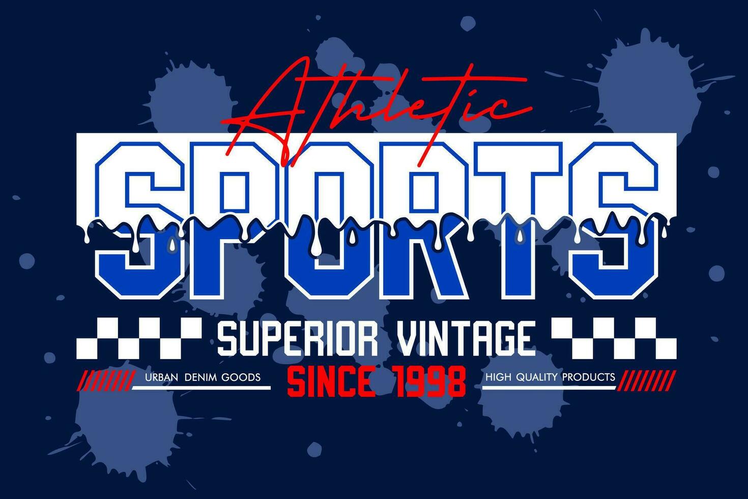 sport tipografia slogan, per maglietta, manifesti, etichette, eccetera. vettore