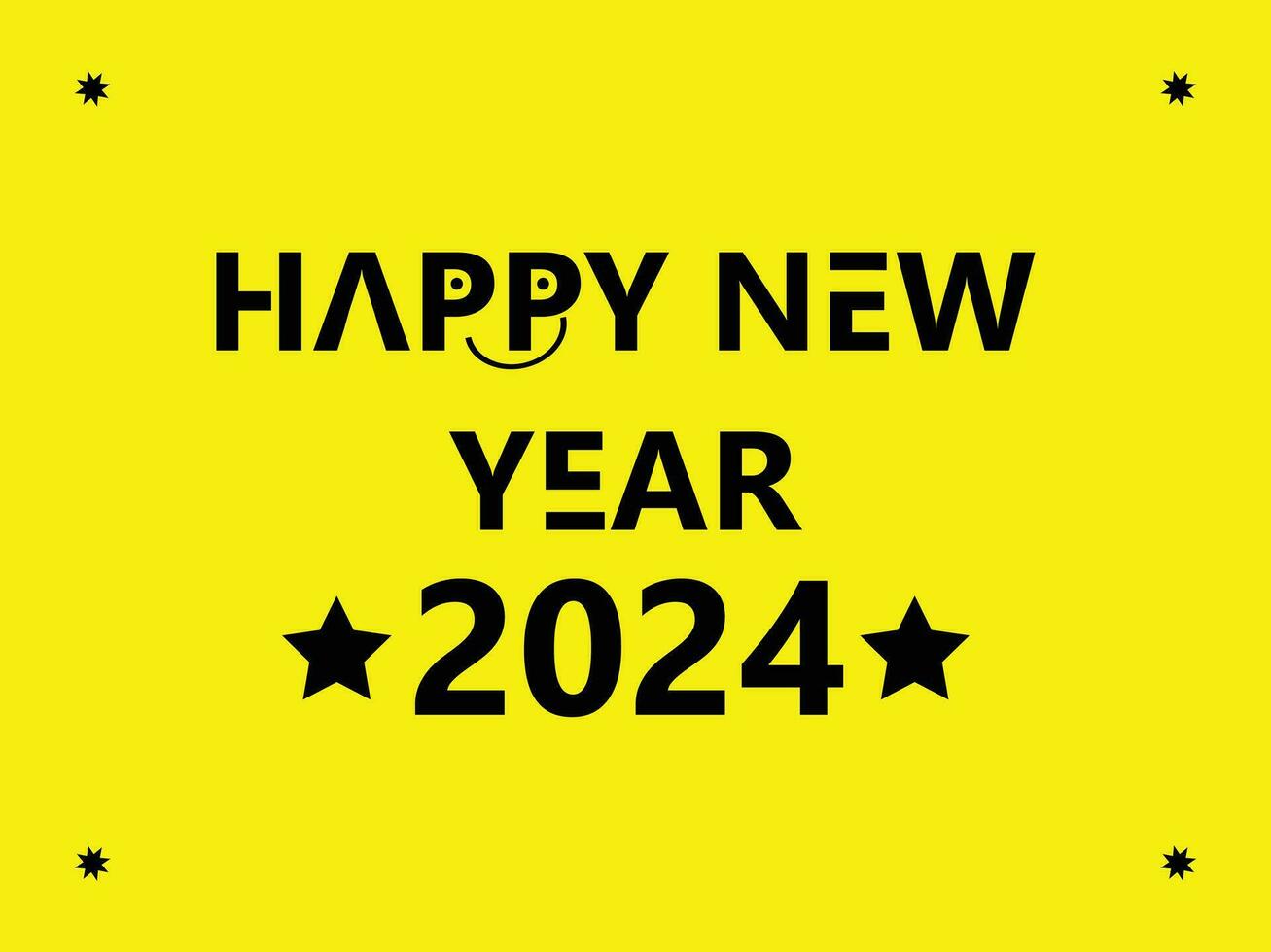 contento nuovo anno 2024 design vettore