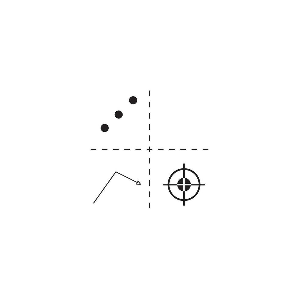 quadrante concetto diagramma logo illustrazione vettore