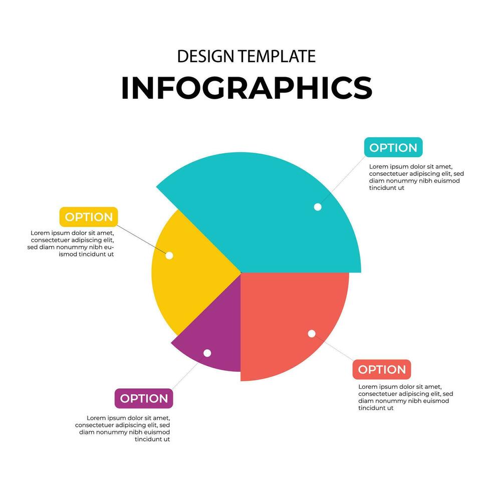 modello di progettazione infografica vettore