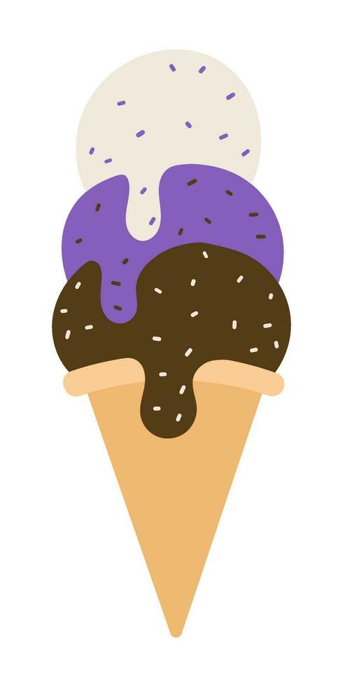 illustrazione vettoriale di gelato