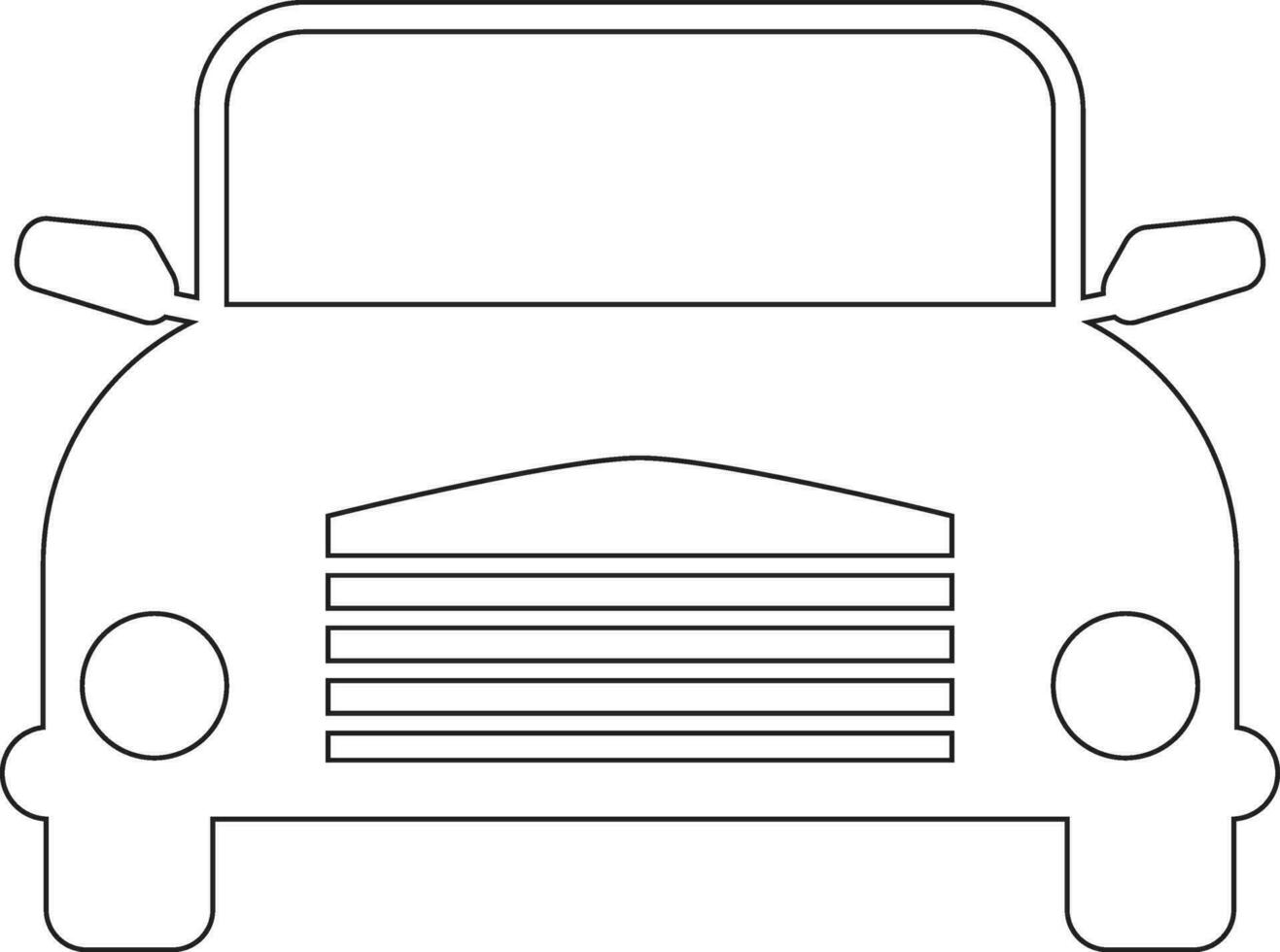 auto linea icona design vettore