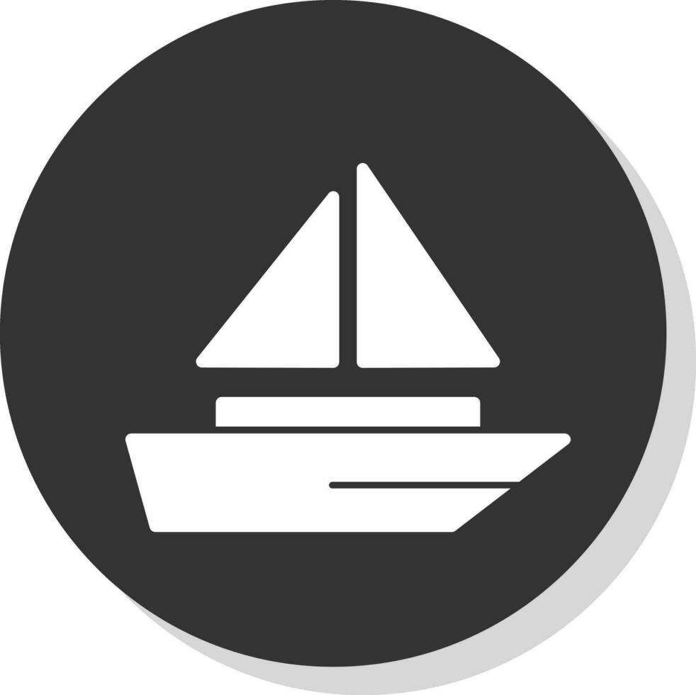 andare in barca vettore icona design