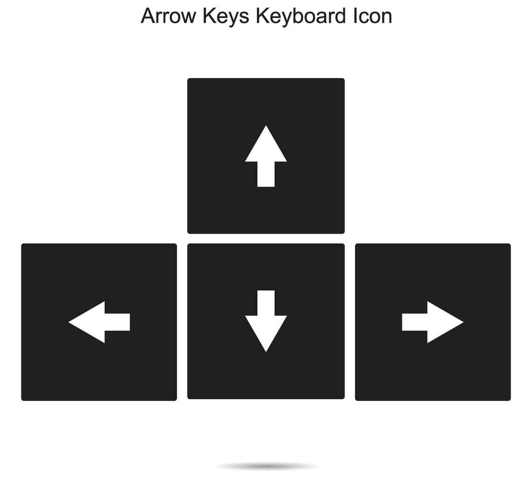 freccia chiavi tastiera icona, vettore illustrazione