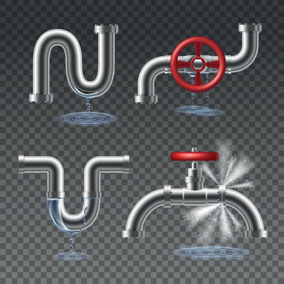 illustrazione vettoriale del concetto di design 2x2 burst della pipeline