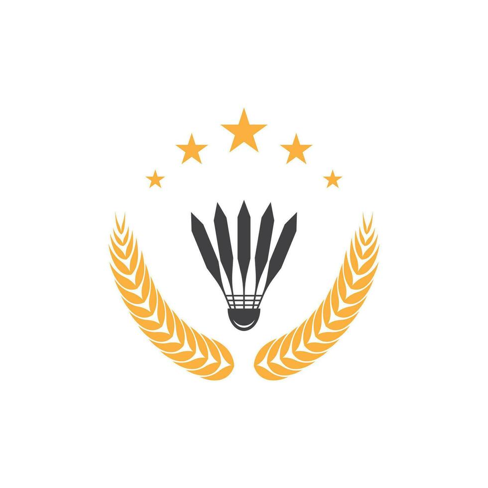badminton sport icona e simbolo vettore modello illustrazione