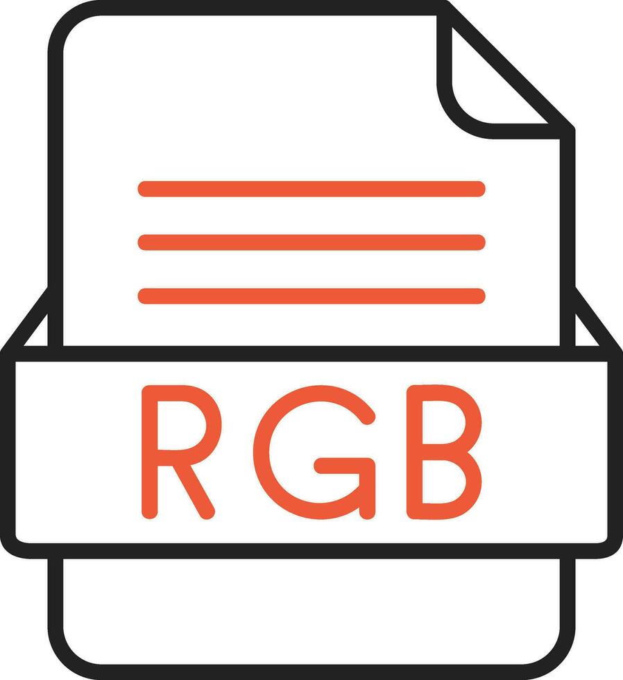 rgb file formato vettore icona