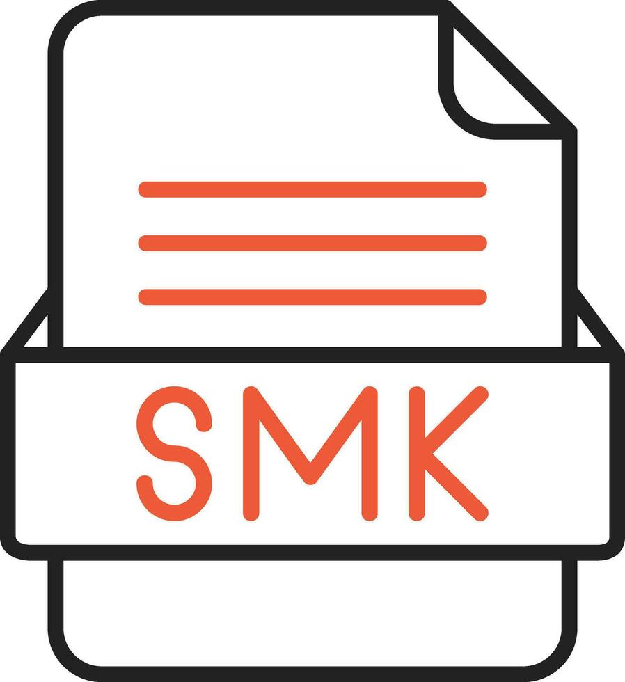 smk file formato vettore icona