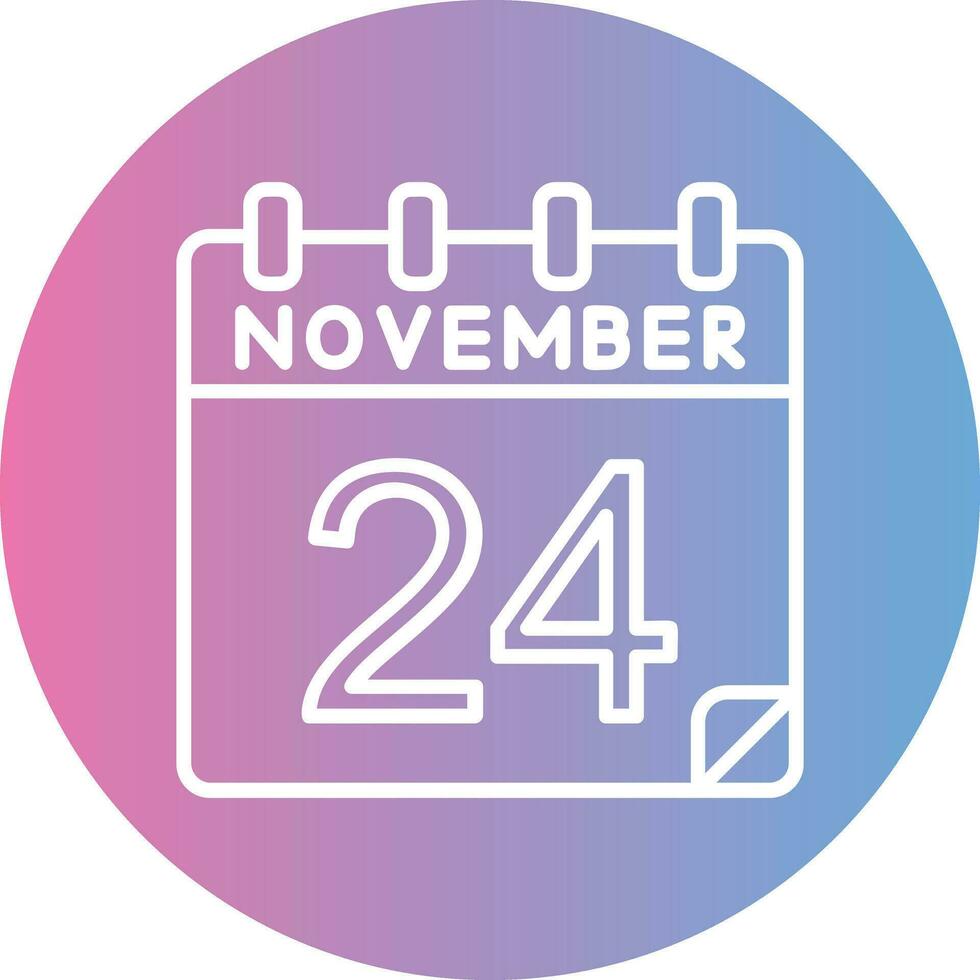 24 novembre vettore icona