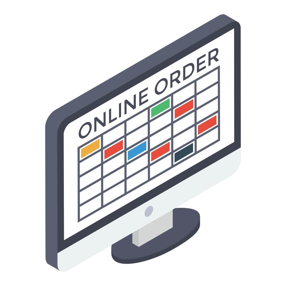 prenotazione ordini online vettore