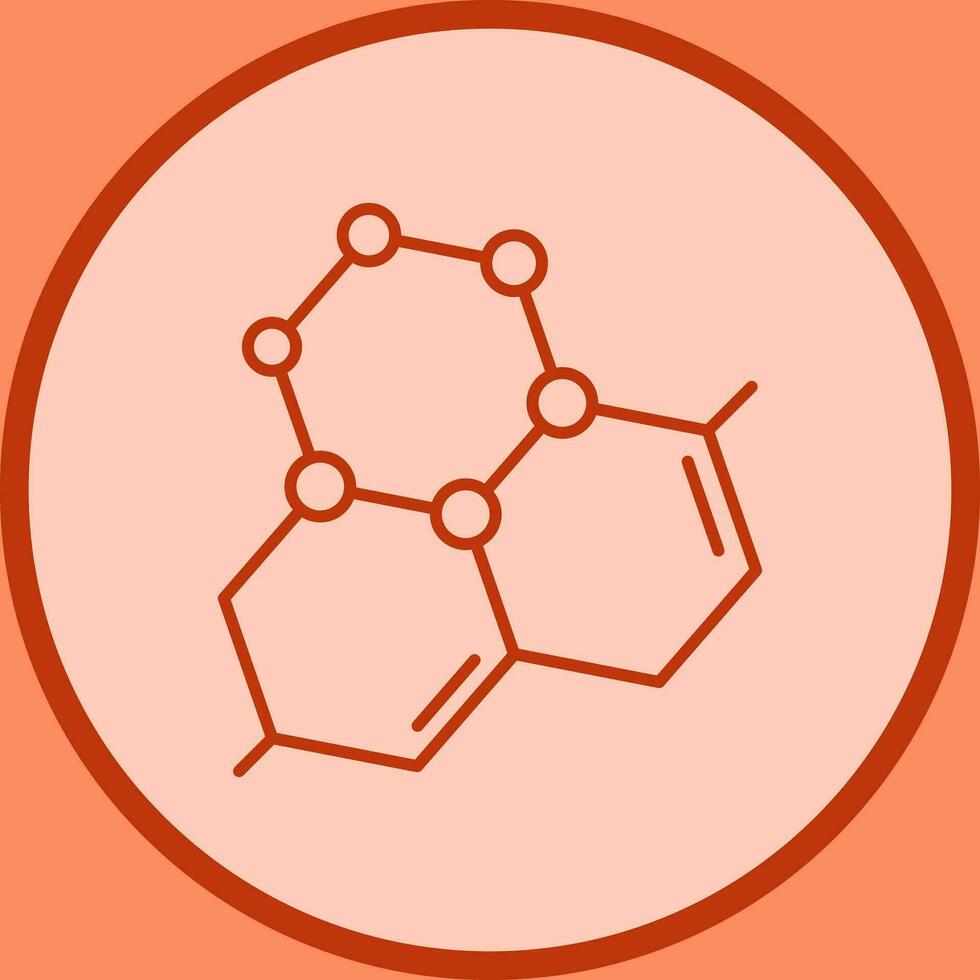 icona del vettore della molecola