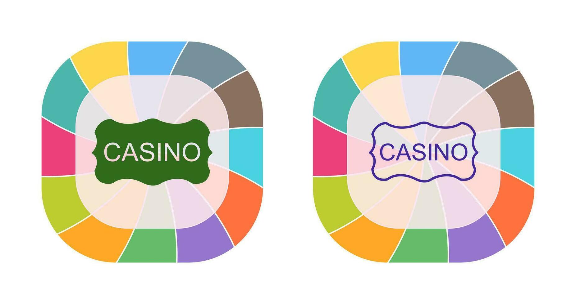 casinò cartello vettore icona