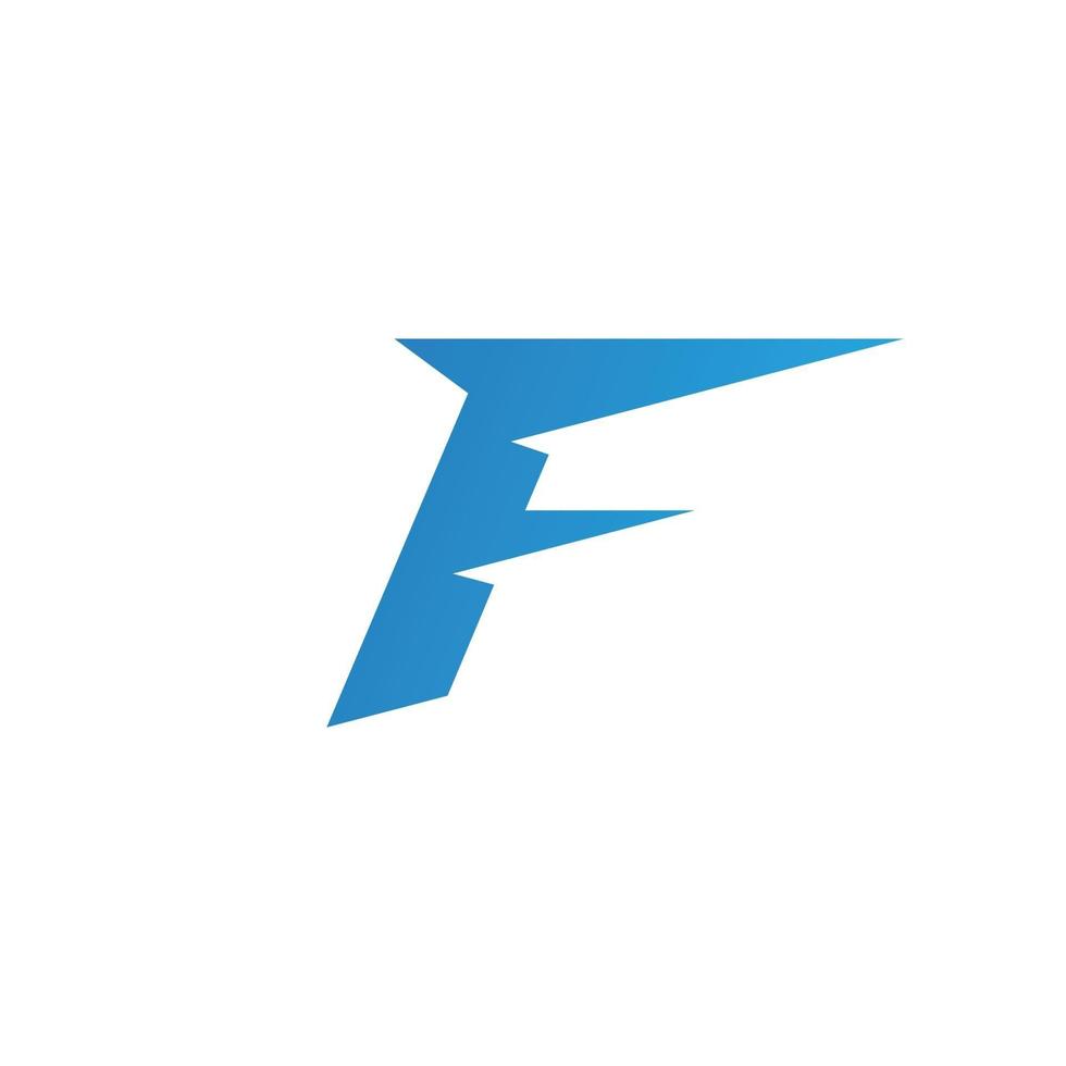 f logo e simboli modello vettoriale