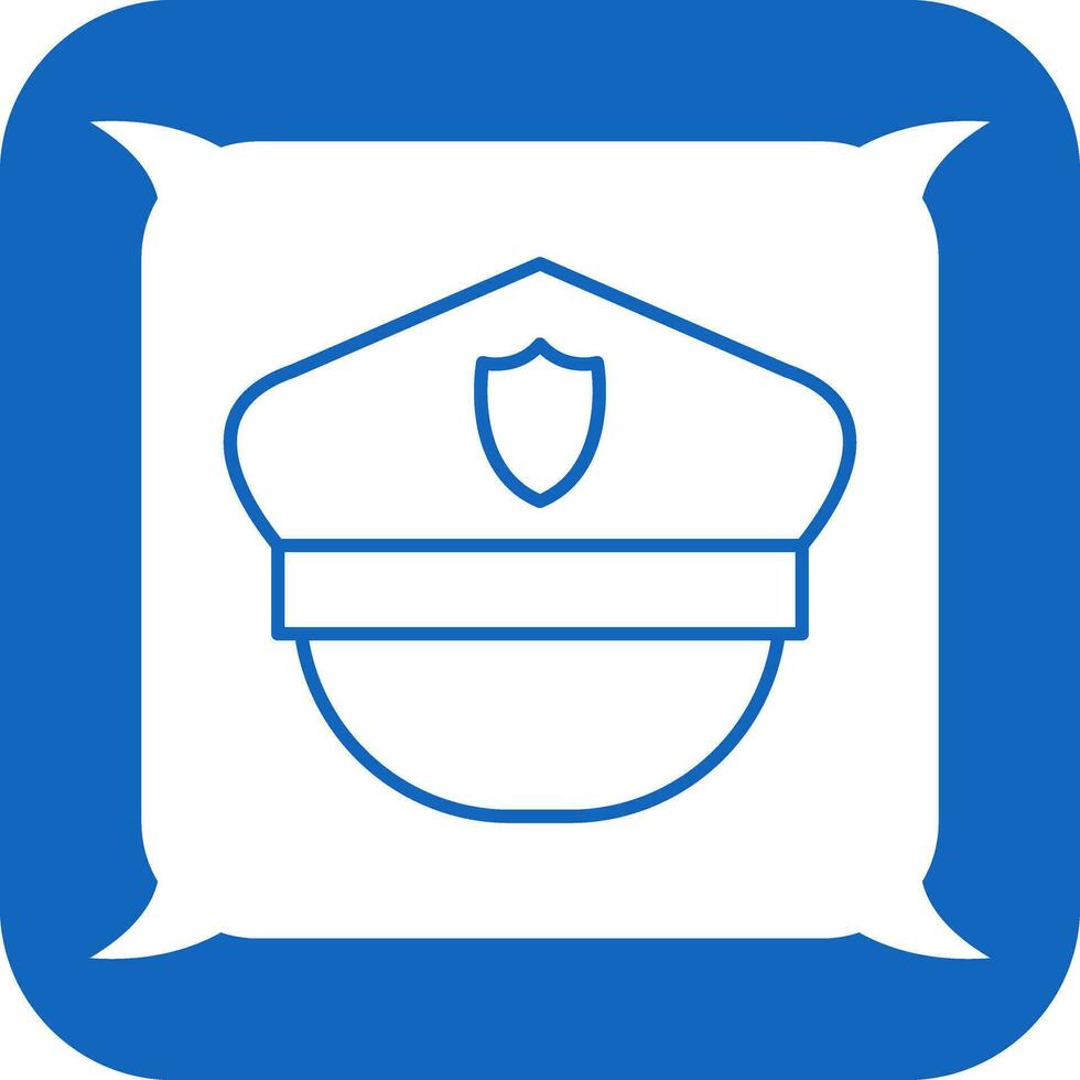 polizia cappello vettore icona