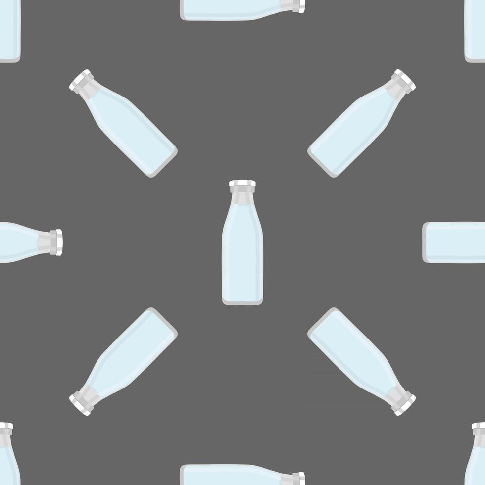 illustrazione sul tema impostato tipi identici di bottiglie di vetro vettore
