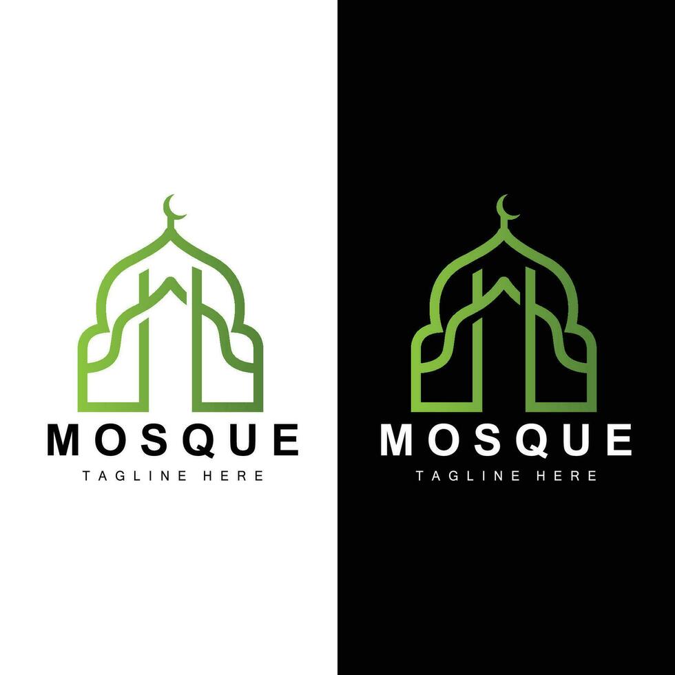 moschea logo vettore simbolo illustrazione design