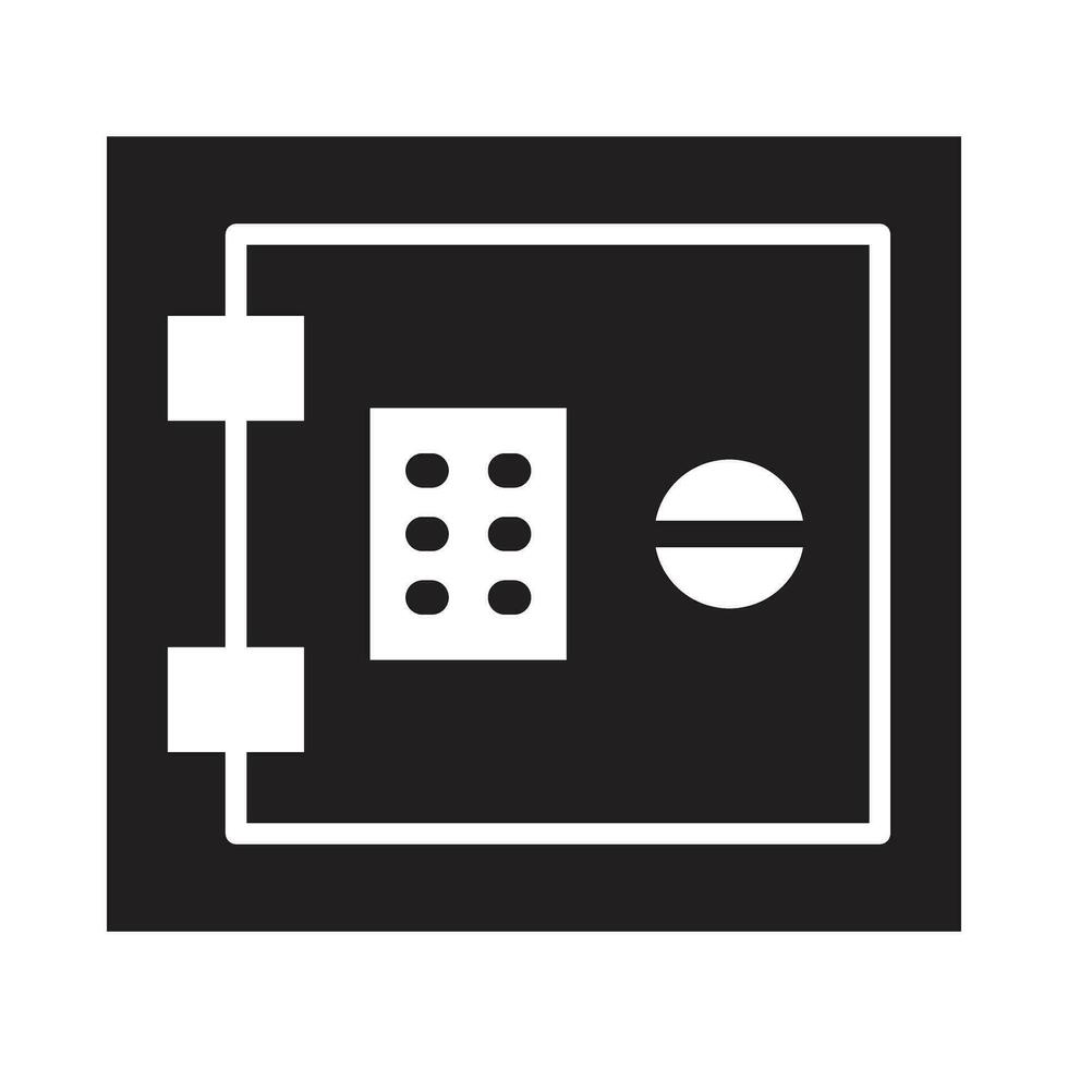 cassaforte vettore glifo icona per personale e commerciale uso.