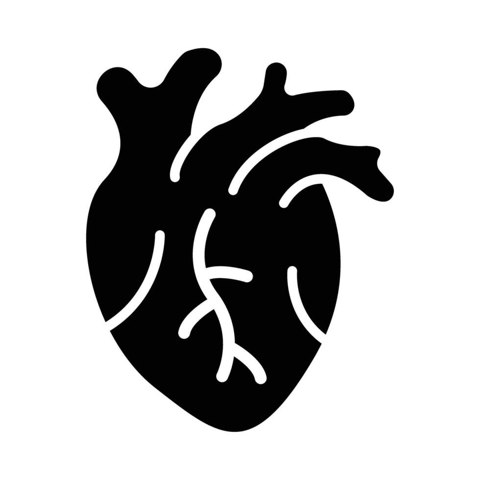 cuore vettore glifo icona per personale e commerciale uso.