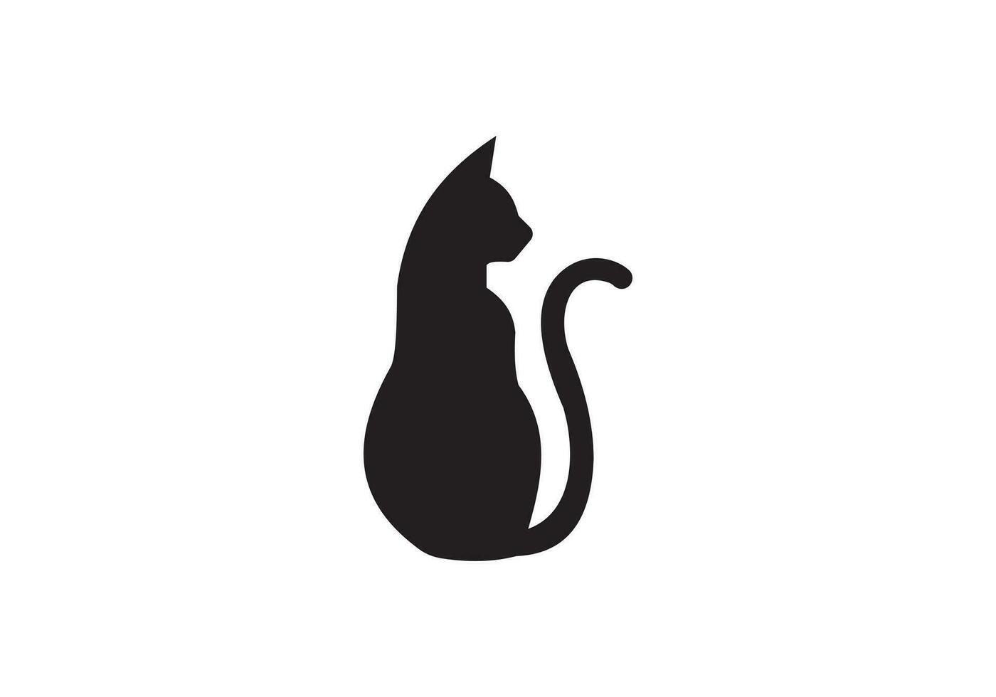 Questo è un' gatto logo design per il tuo attività commerciale vettore