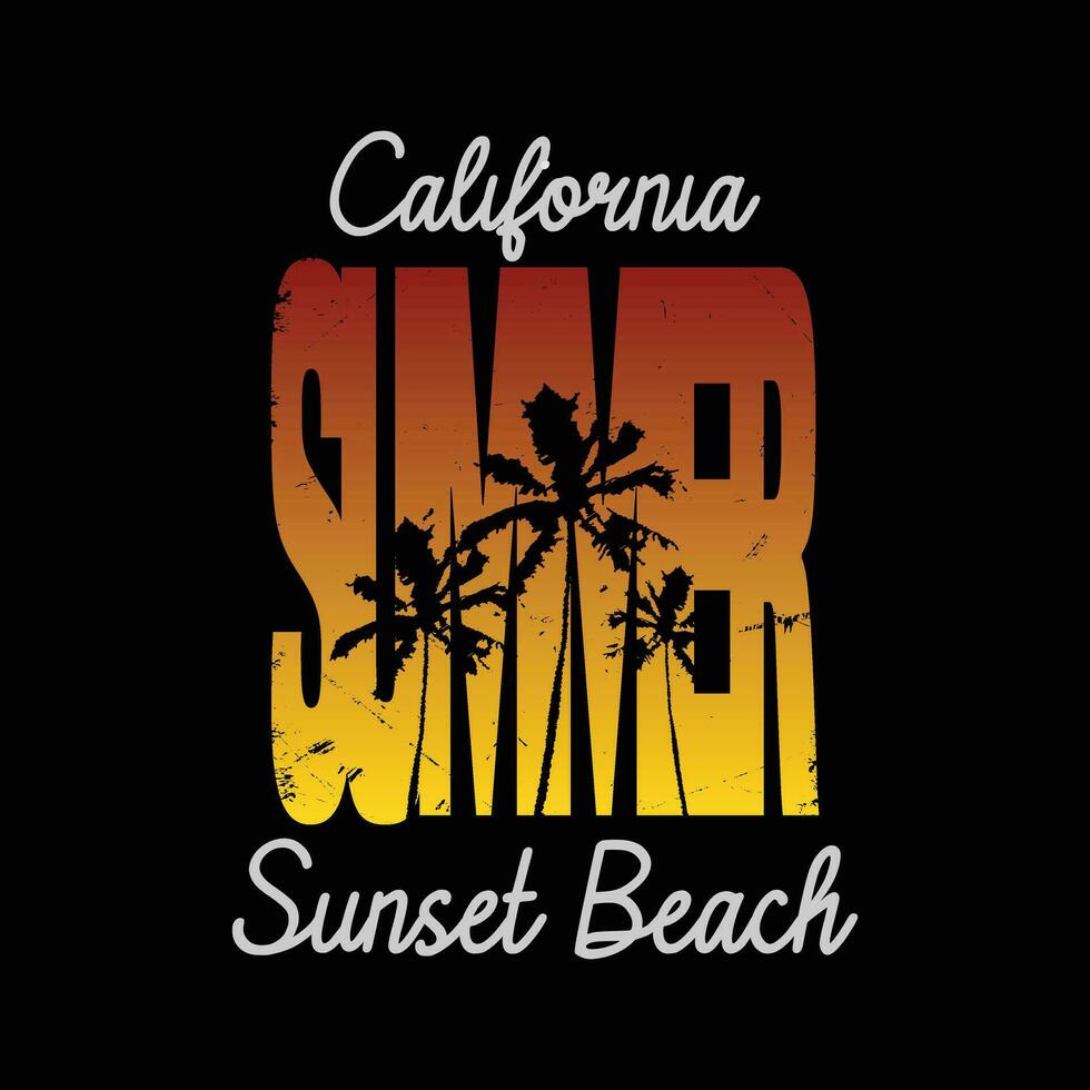 vettore illustrazione su il tema di estate Surf spiaggia. maglietta grafica, manifesto, striscione, volantino, Stampa e cartolina