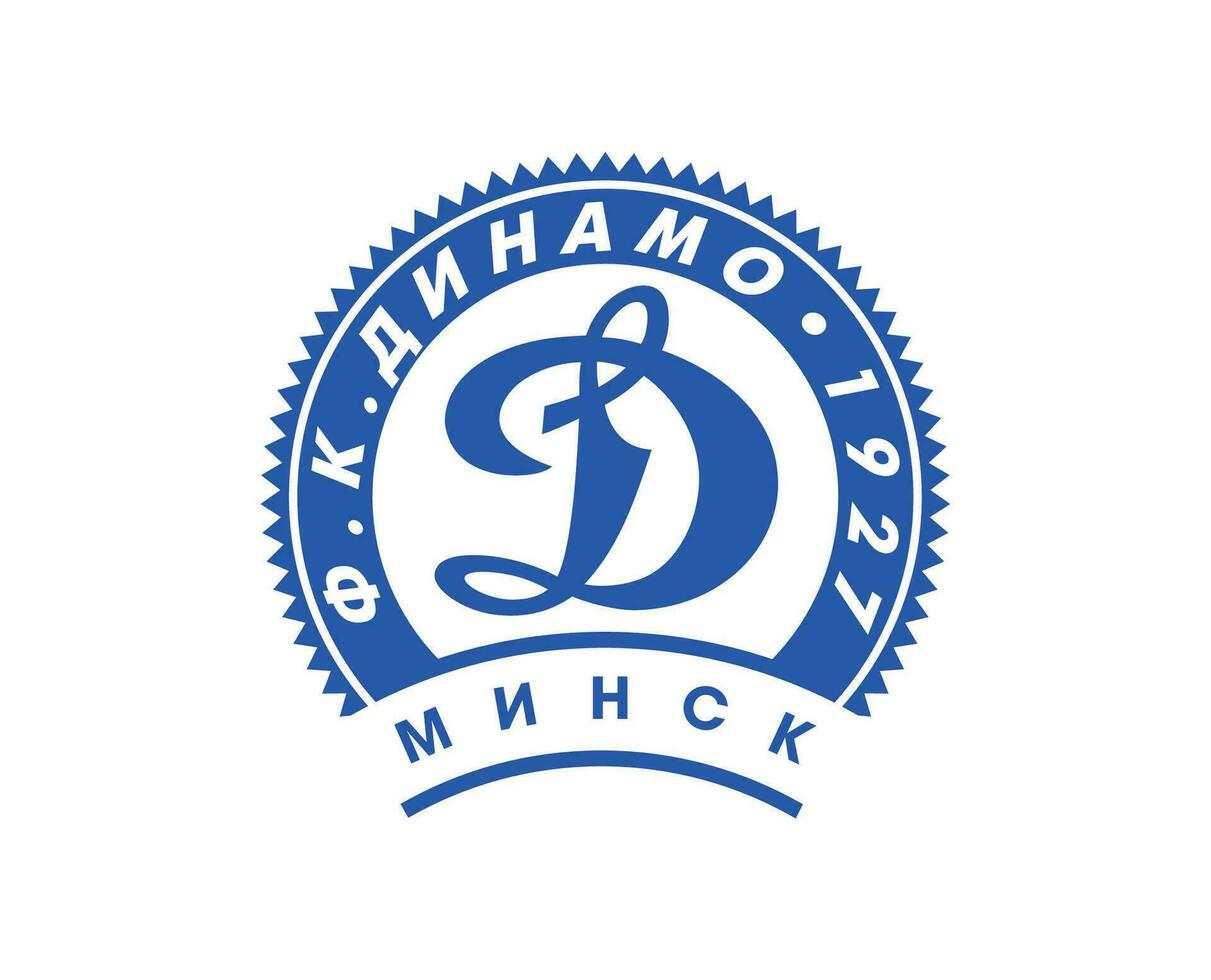 fk dinamo minsk club simbolo logo bielorussia lega calcio astratto design vettore illustrazione