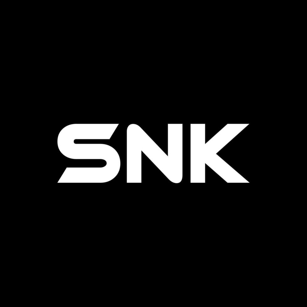 snk lettera logo disegno, ispirazione per un' unico identità. moderno eleganza e creativo design. filigrana il tuo successo con il Impressionante Questo logo. vettore